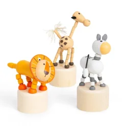 Animal Push Ups - Lion, Zebra, Giraffe (Pk 3)