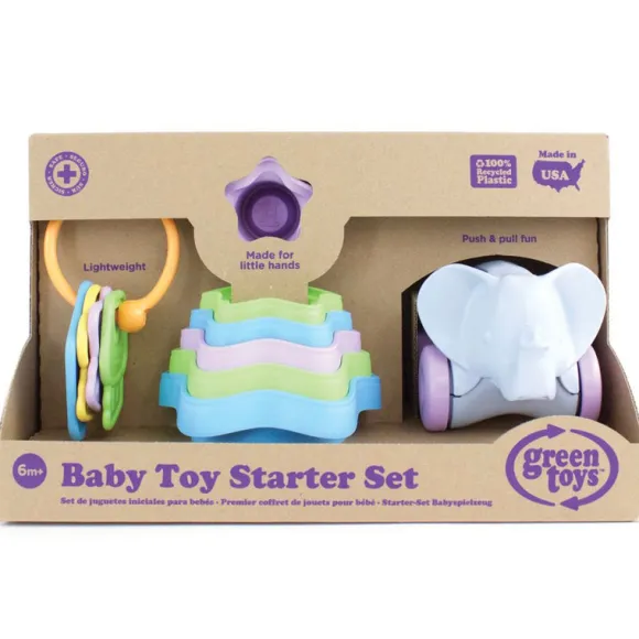 Baby Toy Starter Set (First Keys Stacking Cups & Elephant)