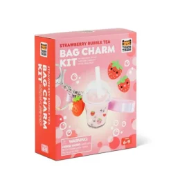 Bag Charm Kit - Strawberry Bubble Tea