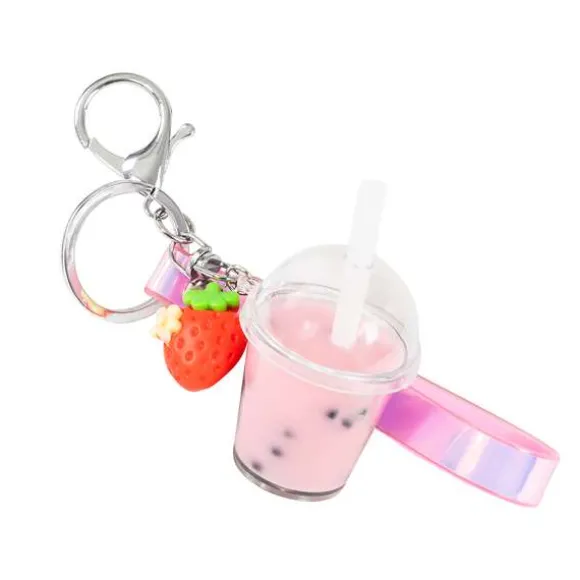 Bag Charm Kit - Strawberry Bubble Tea