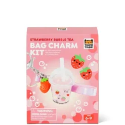 Bag Charm Kit - Strawberry Bubble Tea