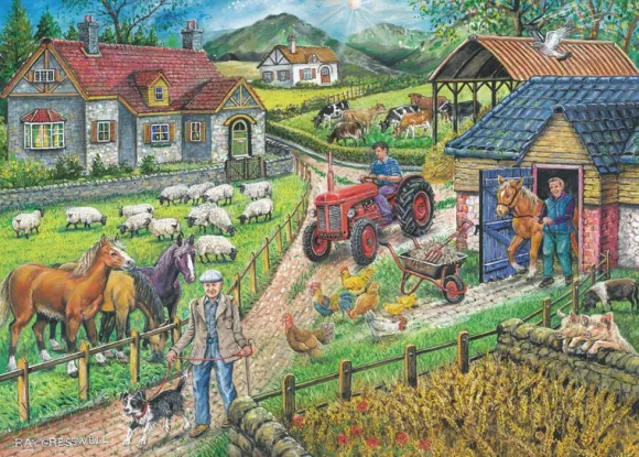 Barley Mow Farm - BIG 250 Piece Jigsaw Puzzle