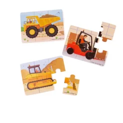 Big Movers (6 Piece Puzzles) - 3 Puzzles