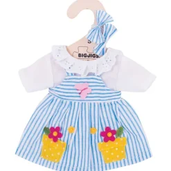 Blue Striped Dress (for Size Small Doll)