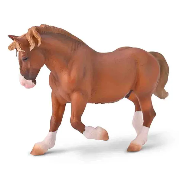 Breton Draft Horse Stallion (Chestnut)