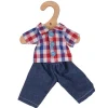 Checked Shirt and Jeans (for Size Small Doll)