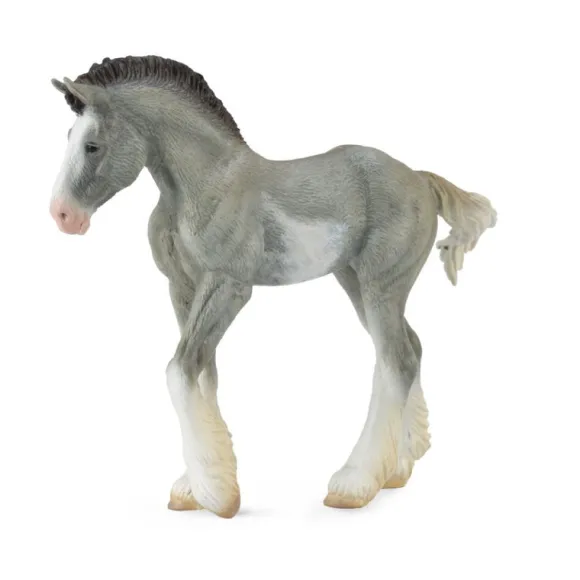 Clydesdale Foal Black Sabino Roan