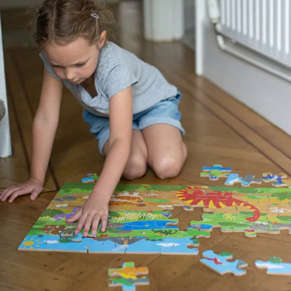 Dawn of the Dinosaur Floor Puzzle (48 piece)