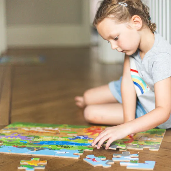 Dawn of the Dinosaur Floor Puzzle (48 piece)