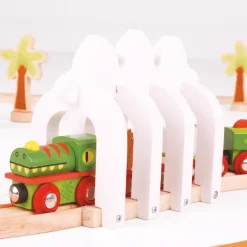 Dinosaur Railway Engine and Carriages