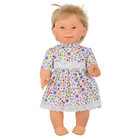 Dressed Girl Doll with Down Syndrome
