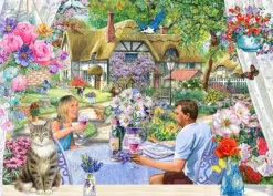 Enjoying the Garden - BIG 500 Piece Jigsaw Puzzle