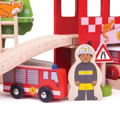 Fire Station Train Set