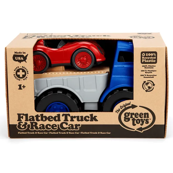 Flatbed Truck with Race Car