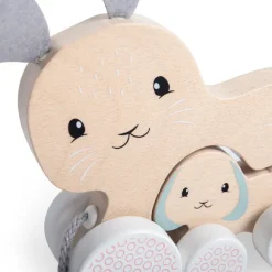 FSC® Certified Pull Along Bunny & Baby