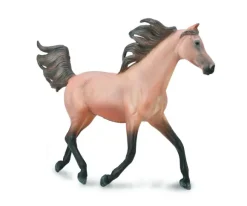 Half Arabian Stallion Dunskin - Deluxe 1:12 Scale
