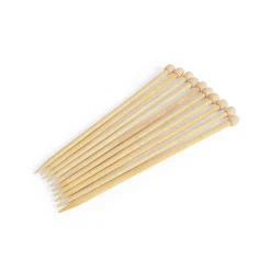 Knitting Needles Bamboo (Pk 10)