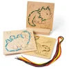 Lacing by Numbers - Dinosaur