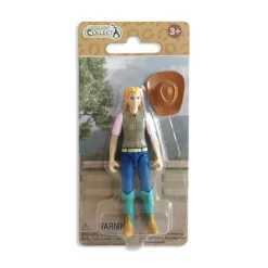 Lady Hobby Rider with Cowgirl Hat