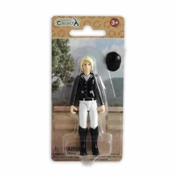 Lady Tournament Rider with Wide Brim Helmet
