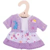 Lilac Dress and Cardigan (for Size Small Doll)