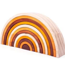 Natural Wooden Stacking Rainbow - Large