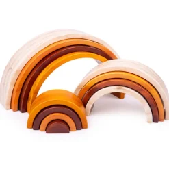 Natural Wooden Stacking Rainbow - Large
