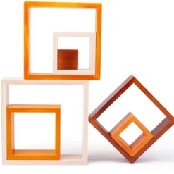 Natural Wooden stacking squares