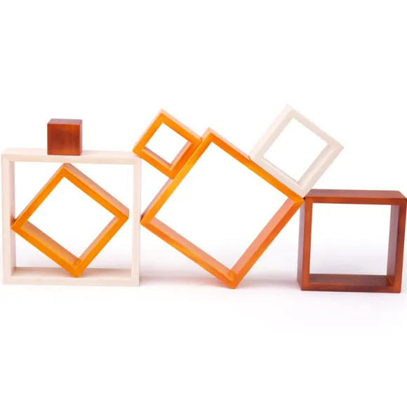 Natural Wooden stacking squares