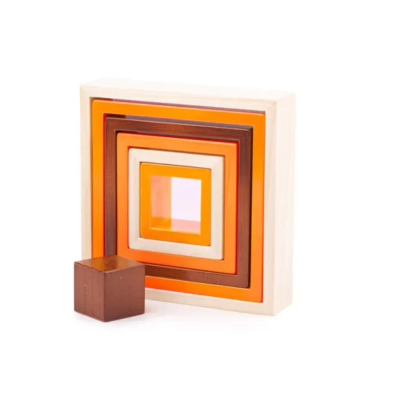 Natural Wooden stacking squares