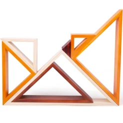Natural Wooden Stacking Triangles