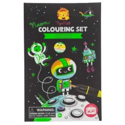 Neon Colouring Set - Outer Space