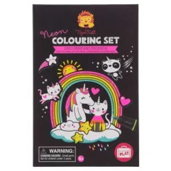 Neon Colouring Set - Unicorns and Friends