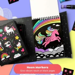 Neon Colouring Set - Unicorns and Friends