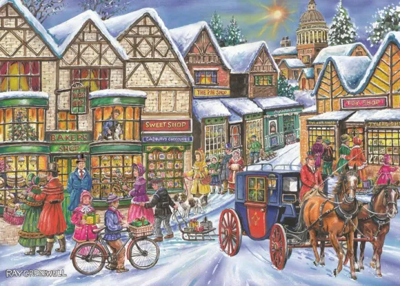 Old Time Shopping - BIG 250 Piece Jigsaw Puzzle