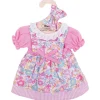 Pink Floral Dress (for Size Large Dolls)