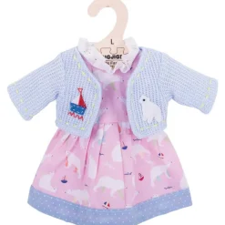 Polar Bear Pink Dress (for Size Large Doll)