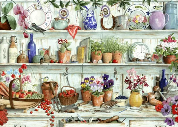 Posies & Produce - BIG 500 Piece Jigsaw Puzzle