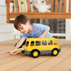 Pull Along School Bus Wagon