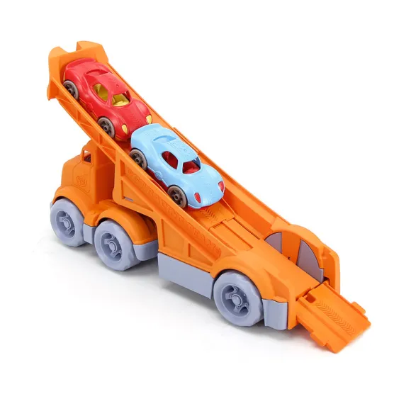 Racing Truck with 2 Race Cars - DAMAGED BOX