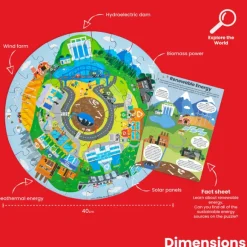 Recycling Circular Floor Puzzle (50pc)