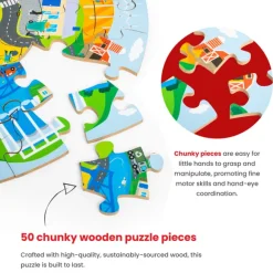 Recycling Circular Floor Puzzle (50pc)