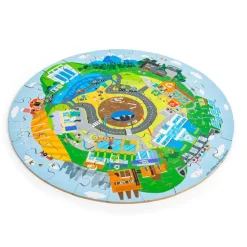 Recycling Circular Floor Puzzle (50pc)