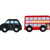 Red Bus and Black Cab