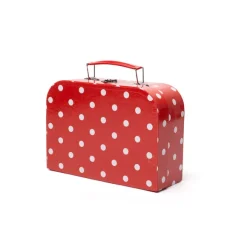 Red Polka Dot Porcelain Tea Set