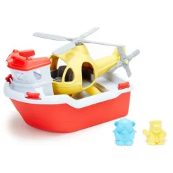Rescue Boat with Helicopter