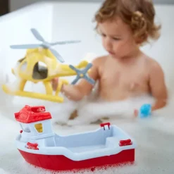 Rescue Boat with Helicopter