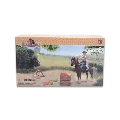 Rider & Accessories with Horse Box Set