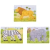 Safari (6 Piece Puzzles) - 3 Puzzles