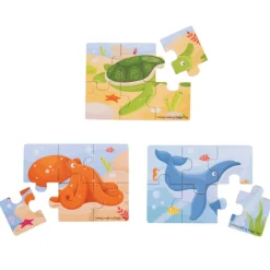 Sealife (6 Piece Puzzles) - 3 Puzzles
